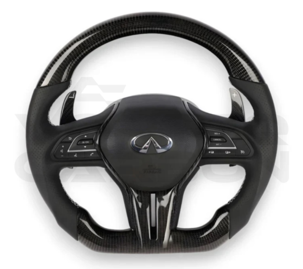 Fully Custom Carbon Fiber Steering Wheel – Infiniti Q60 (2017-2024)
