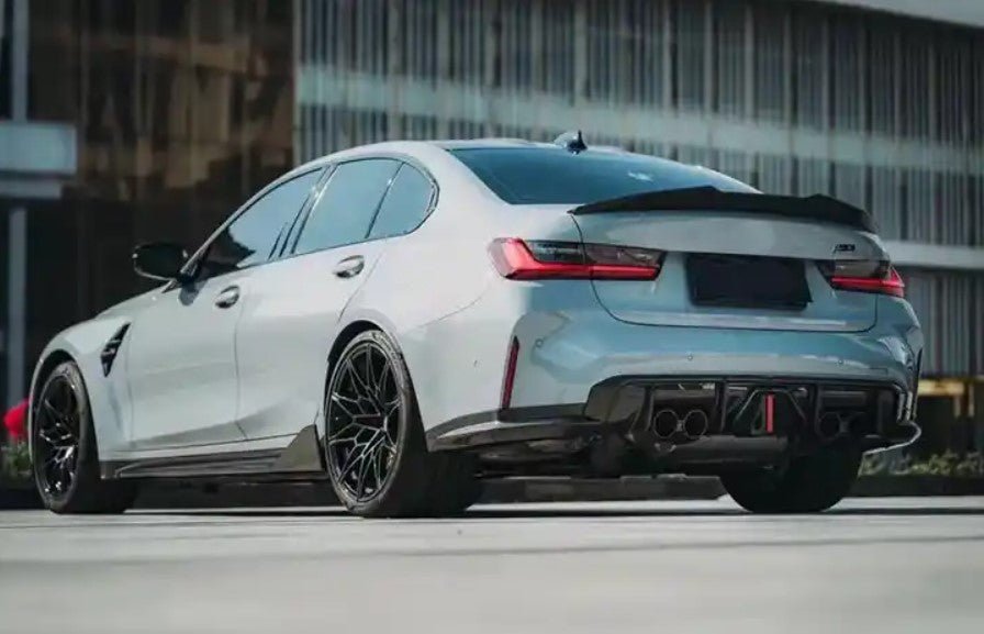 Carbon Fiber J Style LED Rear Diffuser - BMW G80 M3 / G82 M4 (2021+)