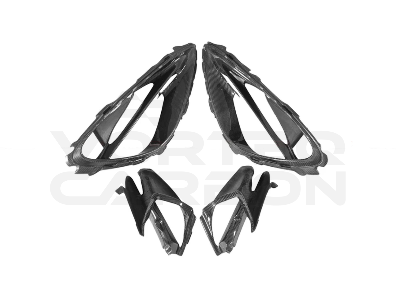 Carbon Fiber Headlight Vent Trim Inserts - McLaren 720S (2017-2023)