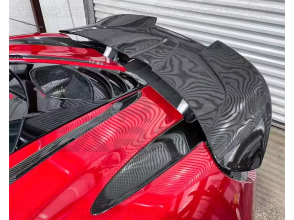 Carbon Fiber R Style High Kick Rear Spoiler Wing - McLaren 720S (2017-2023)