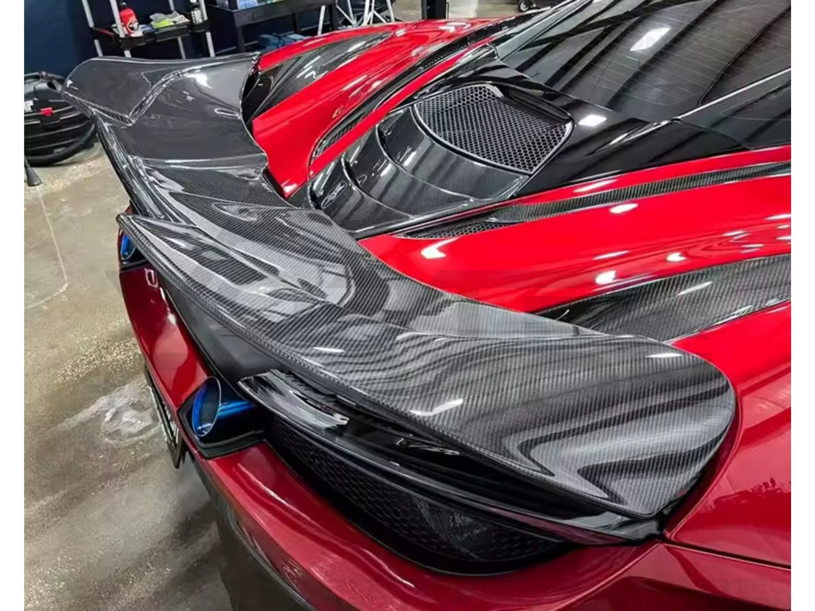 Carbon Fiber R Style High Kick Rear Spoiler Wing - McLaren 720S (2017-2023)