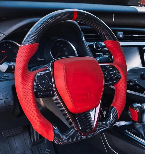 Fully Custom Carbon Fiber Steering Wheel – Toyota Camry (2018-2024)