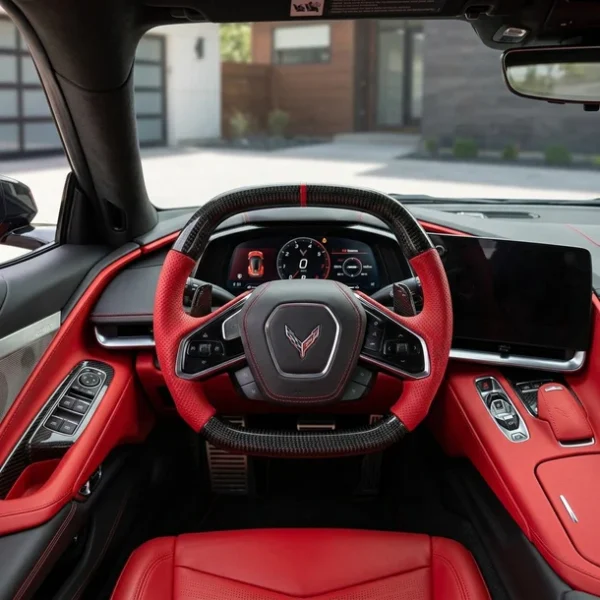 Fully Custom Carbon Fiber Steering Wheel – Corvette C8